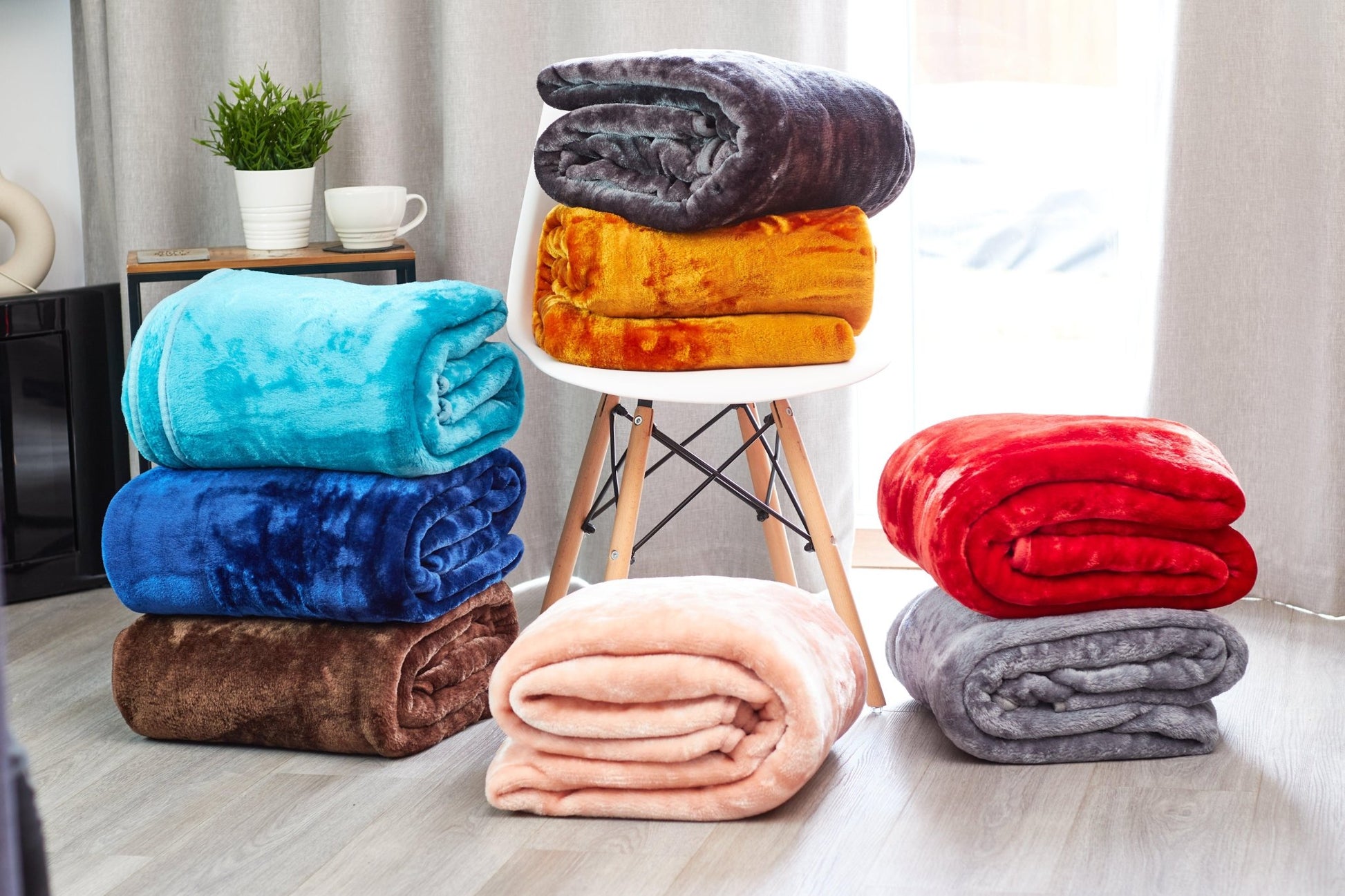 Soft Faux Mink Throw Thick Luxury Blanket Red Bargainia