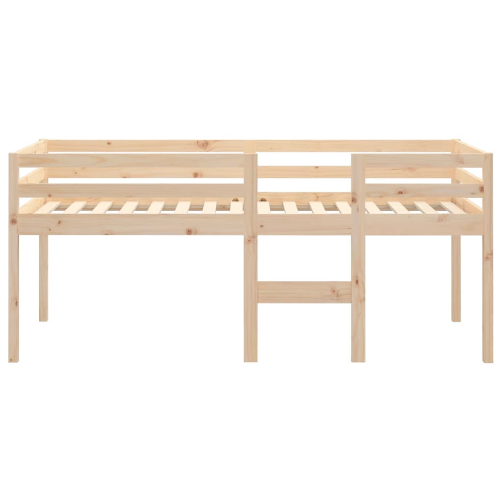 High Sleeper Bed without Mattress 90x190 cm Single Solid Wood Pine - Bargainia.com - 8720287214946 - 821614