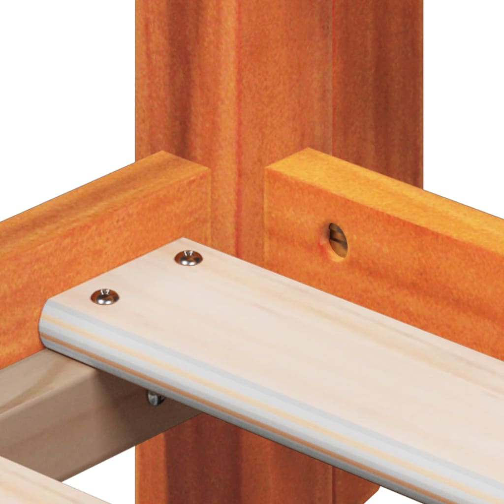 High Sleeper Bed without Mattress Wax Brown 80x200 cm Solid Wood Pine - Bargainia.com - 8721102669552 - 3282057