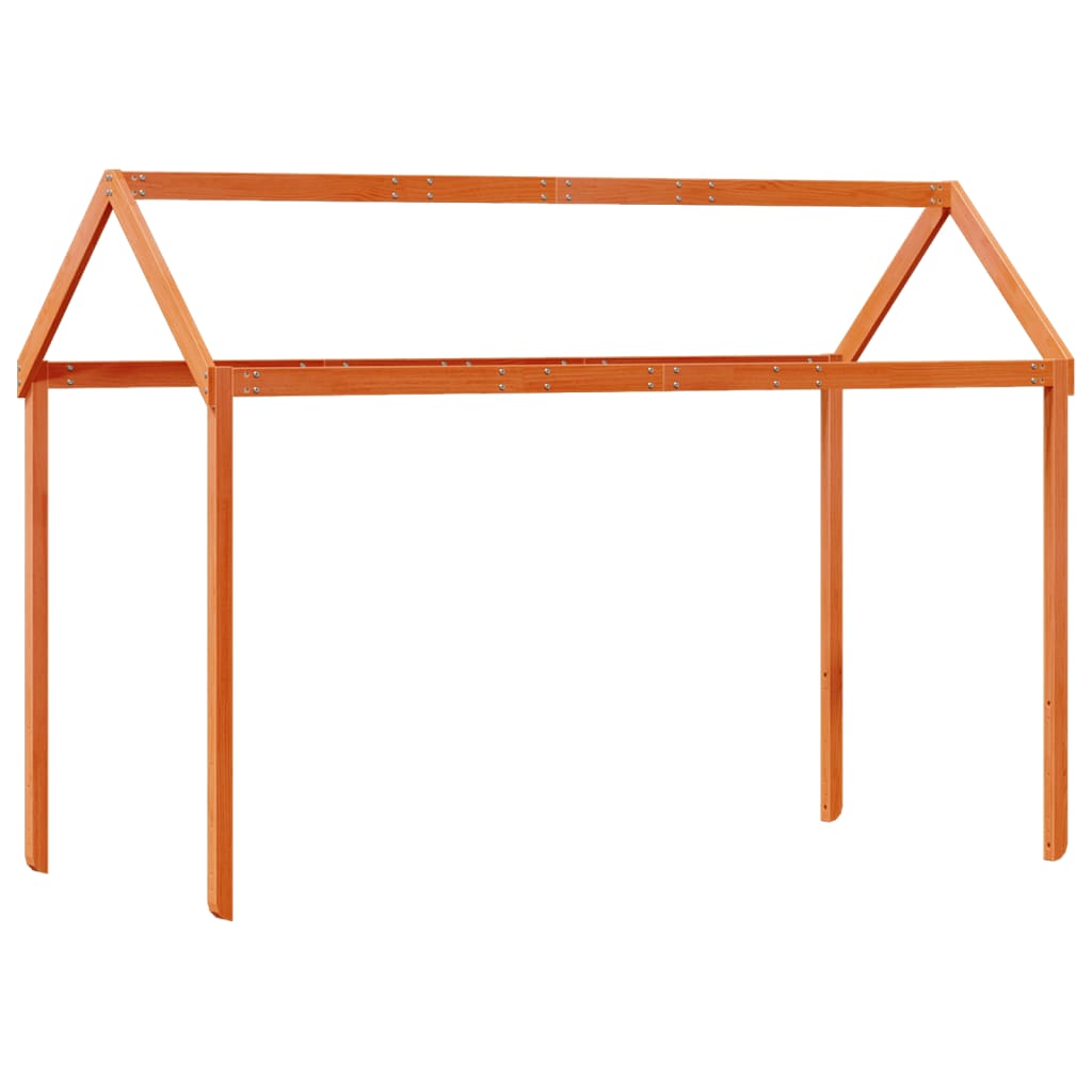 High Sleeper Bed without Mattress Wax Brown 80x200 cm Solid Wood Pine - Bargainia.com - 8721102670350 - 3282137