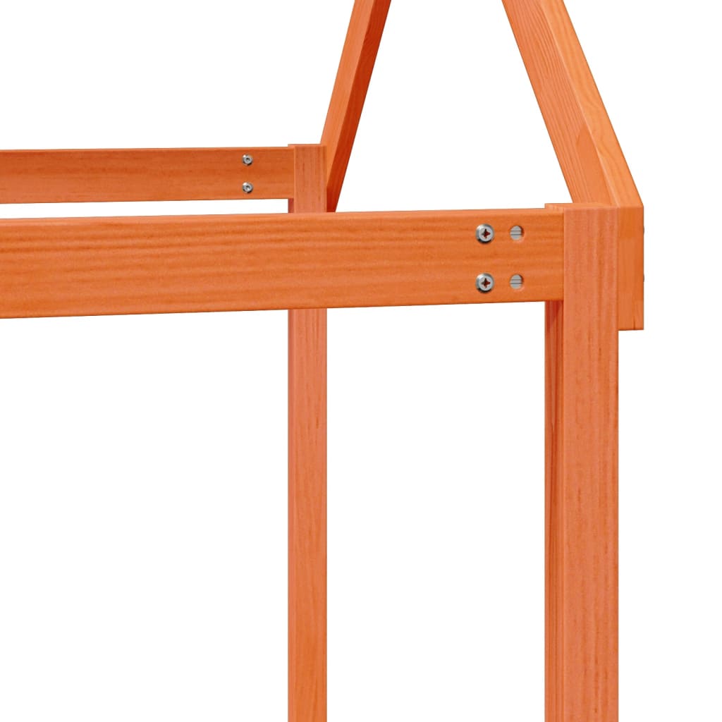 High Sleeper Bed without Mattress Wax Brown 80x200 cm Solid Wood Pine - Bargainia.com - 8721102670350 - 3282137