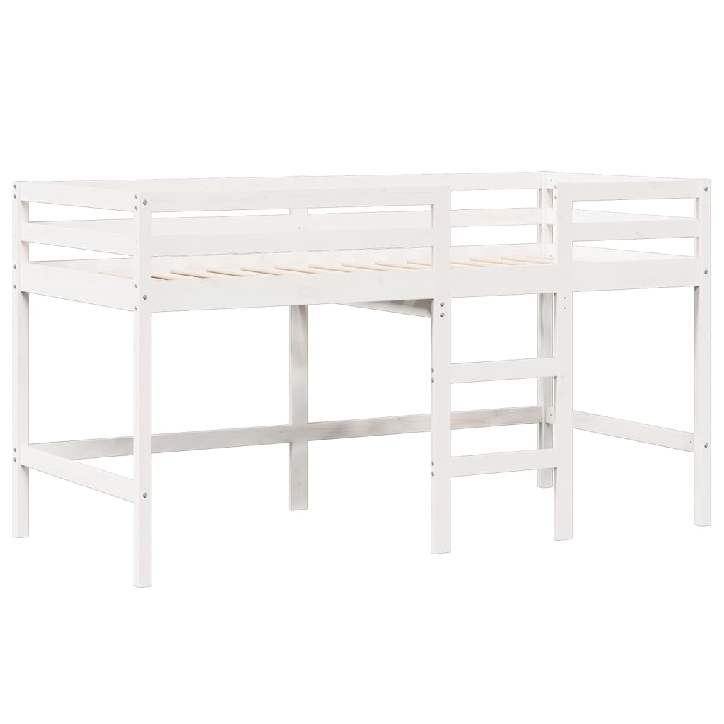 High Sleeper Bed without Mattress White 80x200 cm Solid Wood Pine - Bargainia.com - 8721102669545 - 3282056