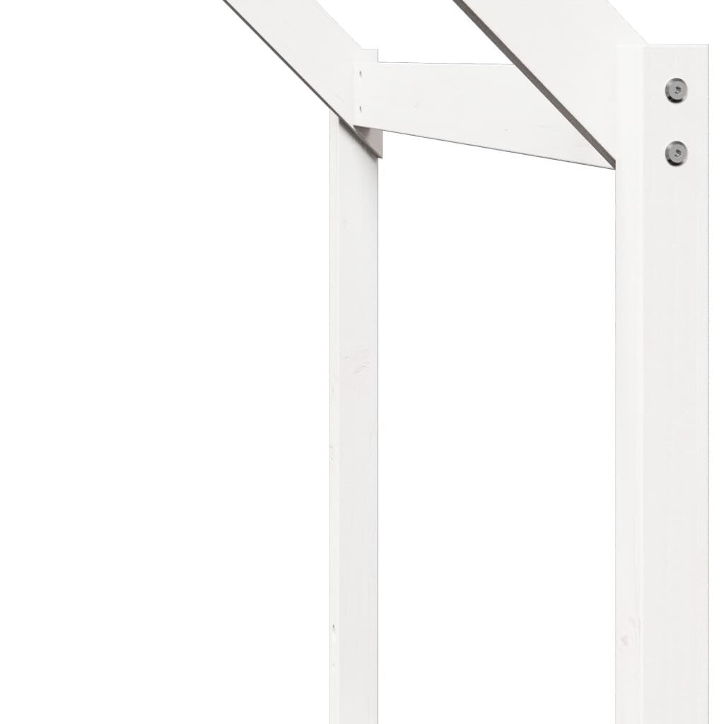 High Sleeper Bed without Mattress White 80x200 cm Solid Wood Pine - Bargainia.com - 8721102669545 - 3282056