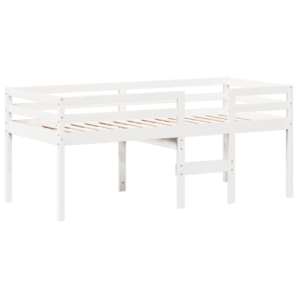 High Sleeper Bed without Mattress White 80x200 cm Solid Wood Pine - Bargainia.com - 8721102670343 - 3282136