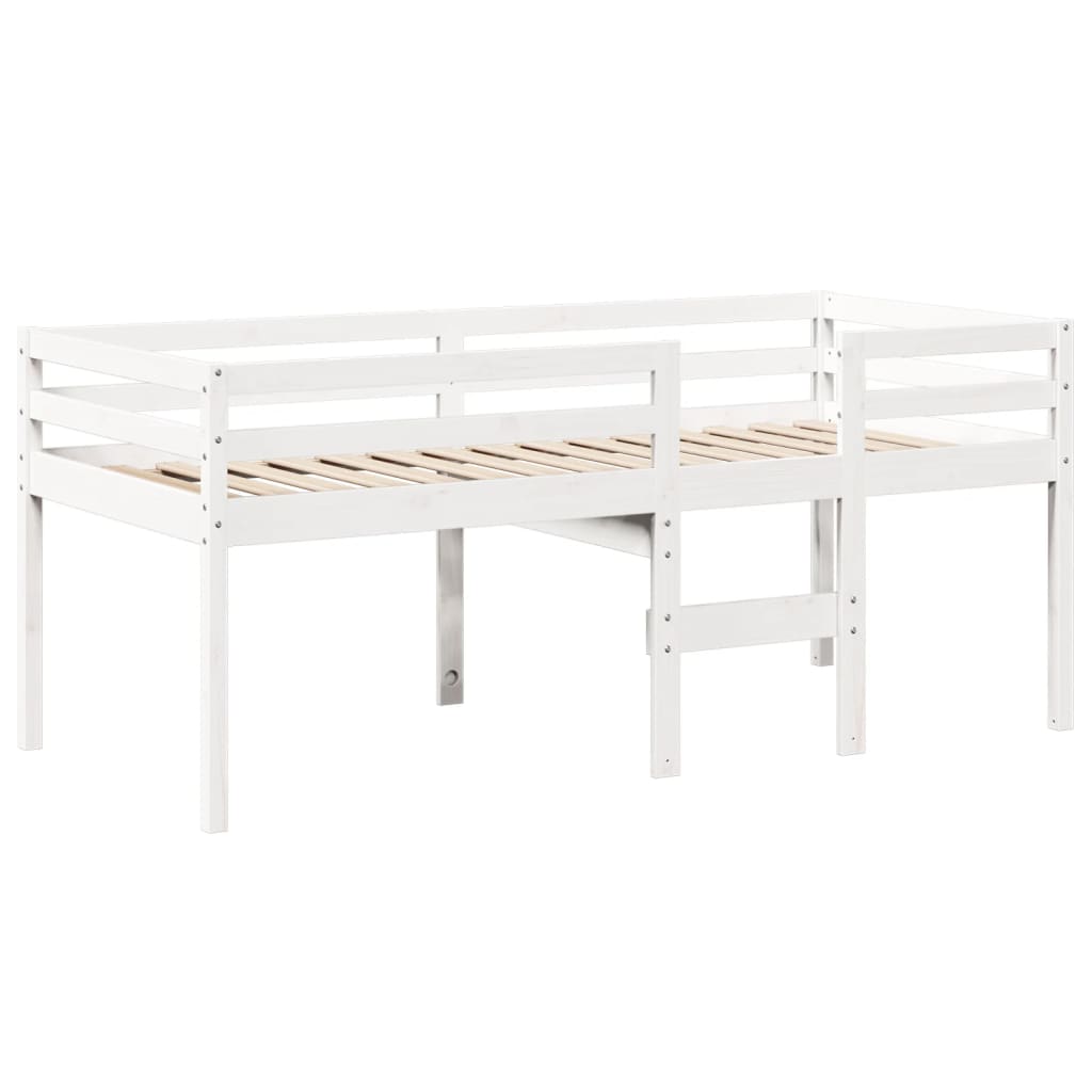 High Sleeper Bed without Mattress White 90x200 cm Solid Wood Pine - Bargainia.com - 8721102668760 - 3281978