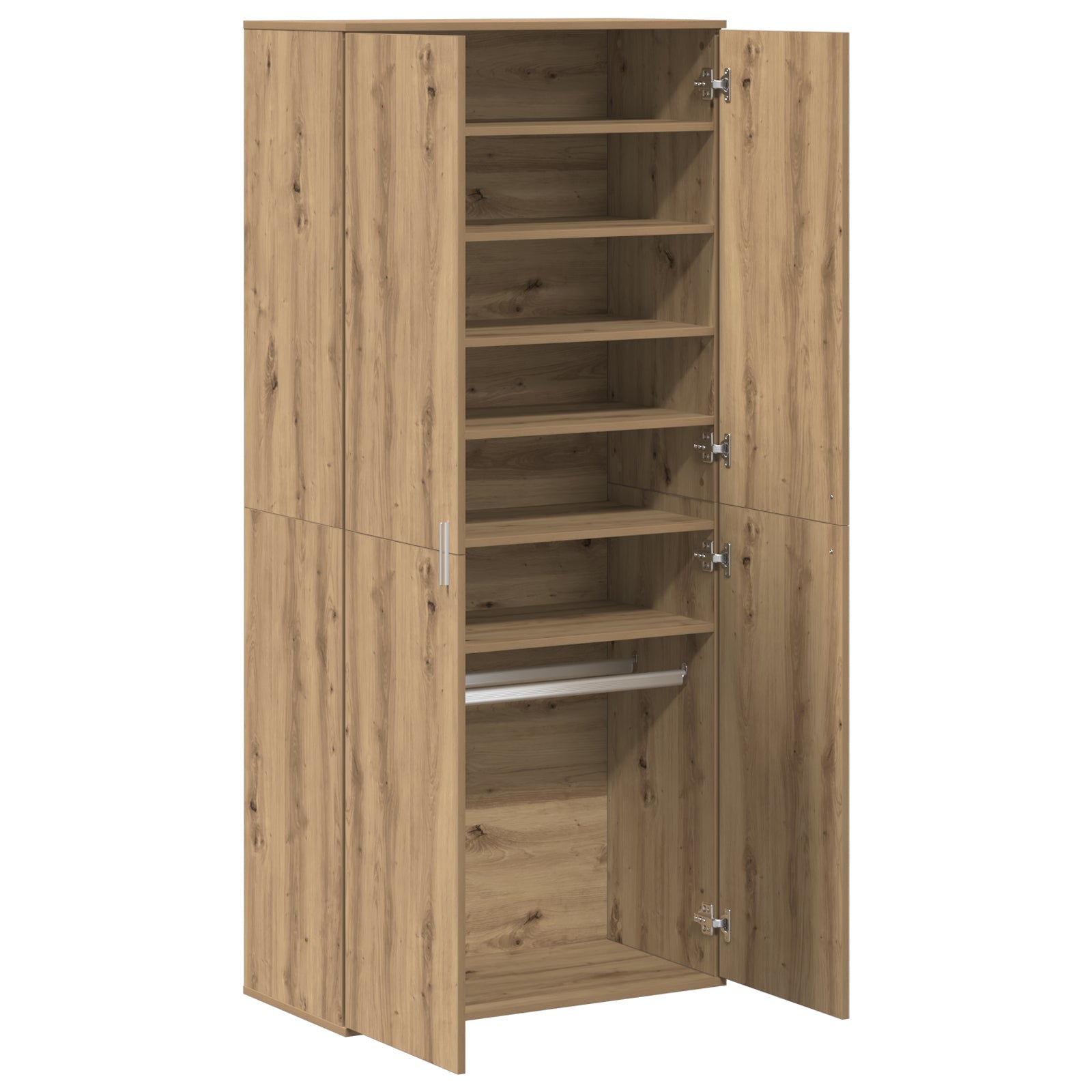 Highboard Artisan Oak 80x39x178 cm Engineered Wood - Bargainia.com - 