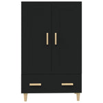 Highboard Black 70x31x115 cm Engineered Wood - Bargainia.com - 