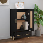 Highboard Black 70x31x115 cm Engineered Wood - Bargainia.com - 