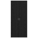 Highboard Black Oak 80x39x178 cm Engineered Wood - Bargainia.com - 