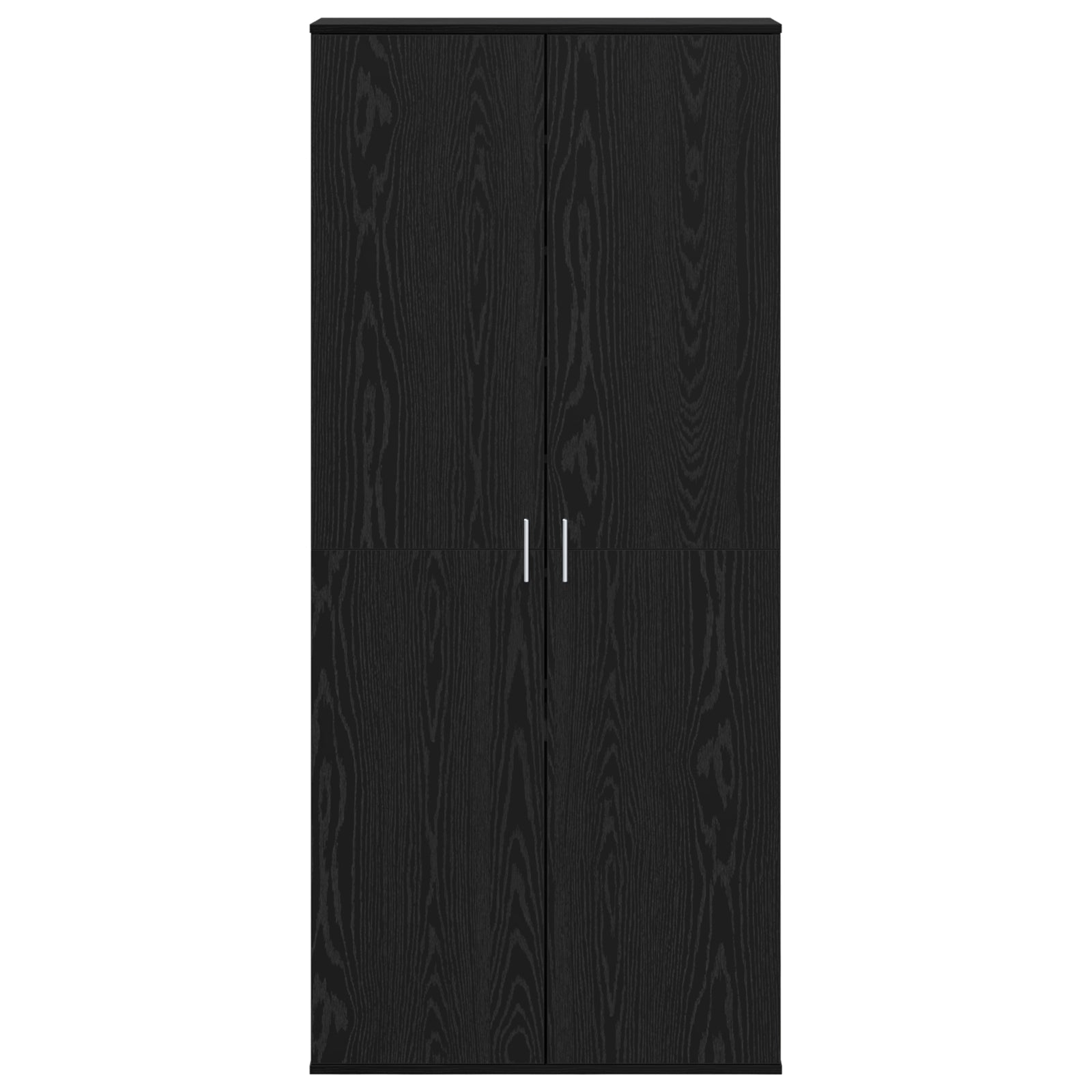 Highboard Black Oak 80x39x178 cm Engineered Wood - Bargainia.com - 