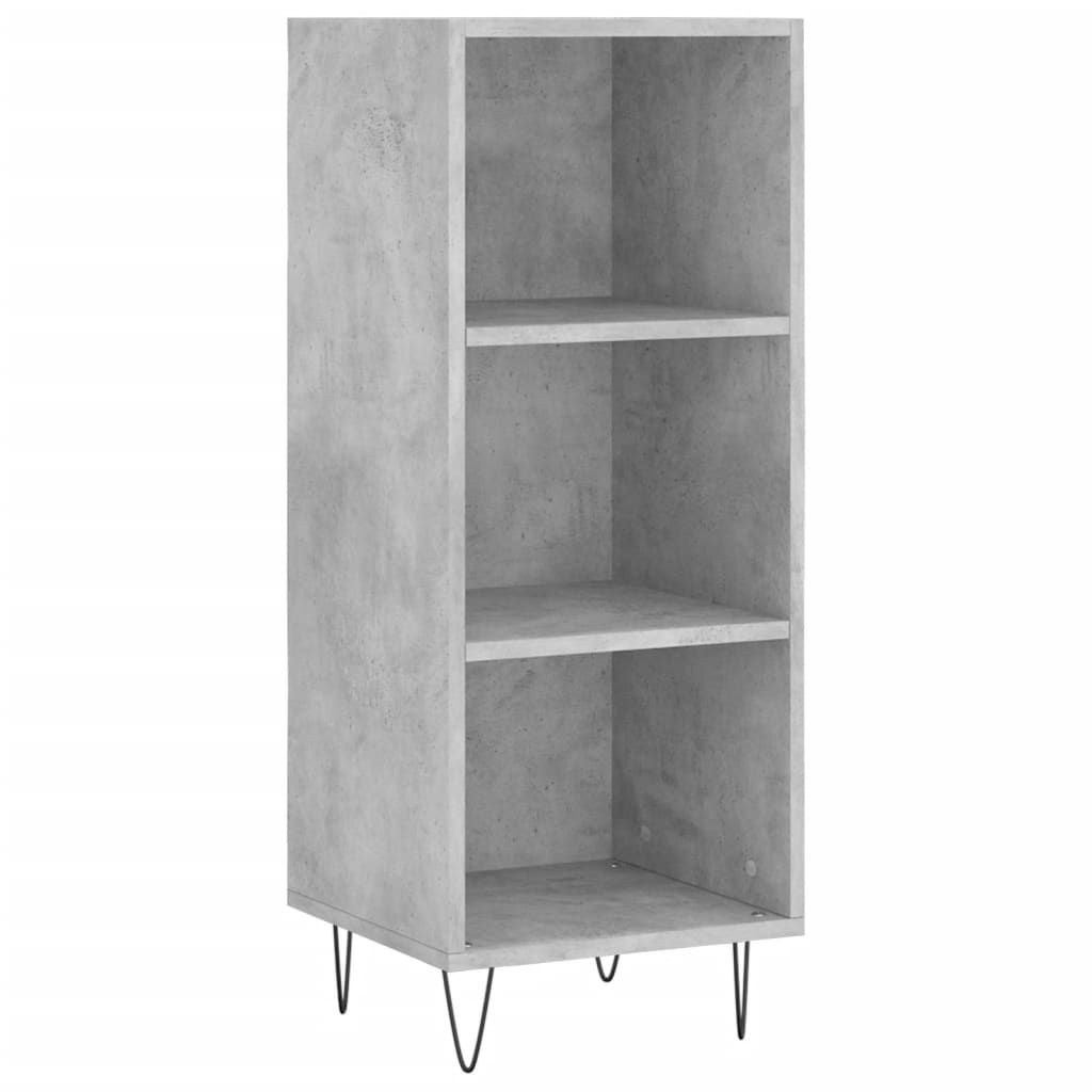 Highboard Concrete Grey 34.5x34x180 cm Engineered Wood - Bargainia.com - 