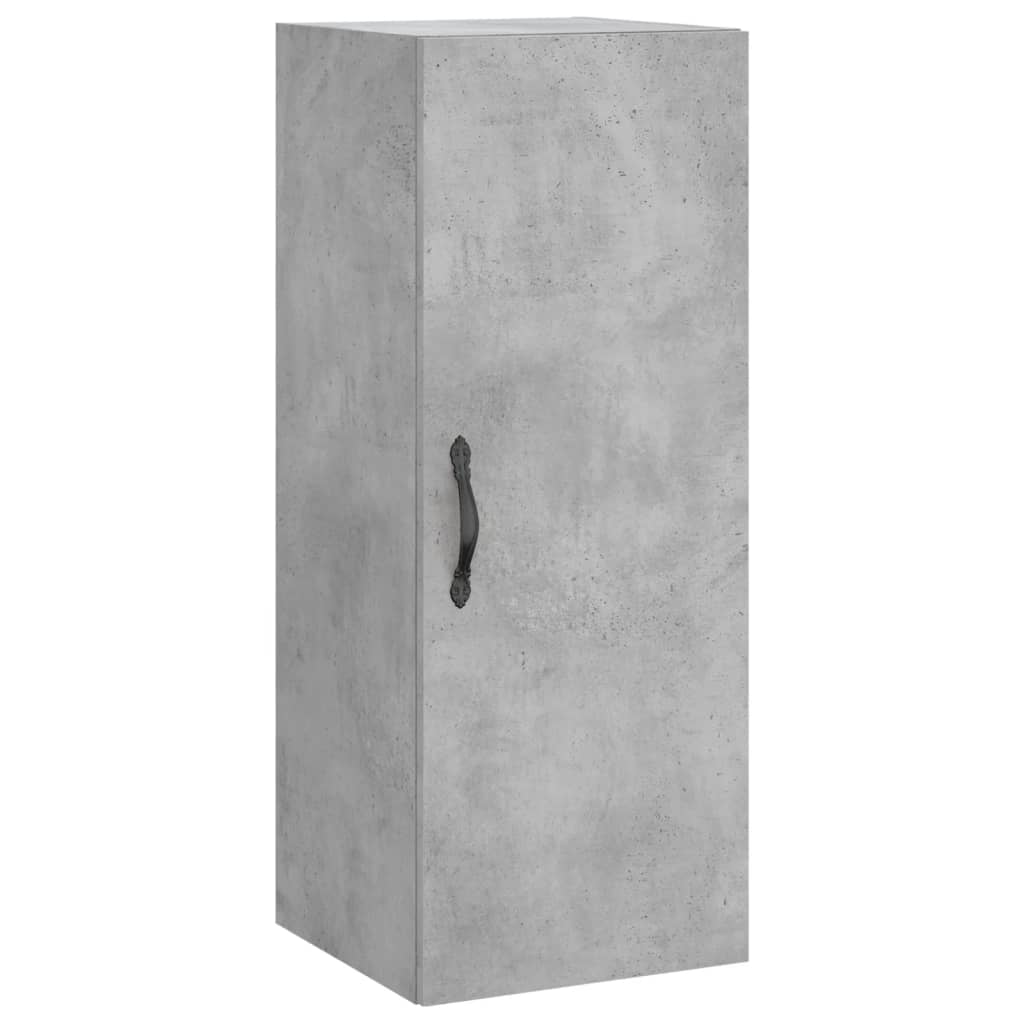 Highboard Concrete Grey 34.5x34x180 cm Engineered Wood - Bargainia.com - 