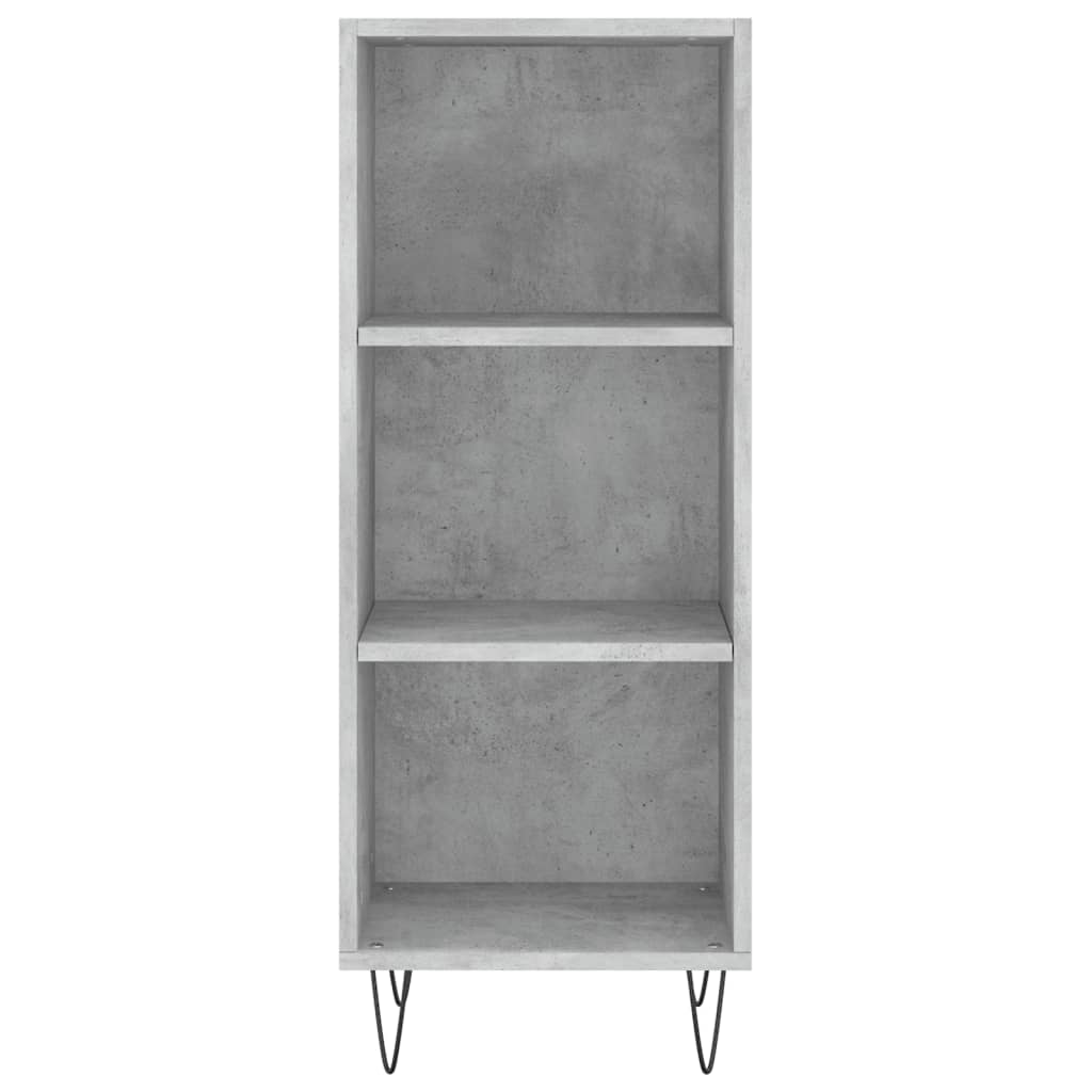 Highboard Concrete Grey 34.5x34x180 cm Engineered Wood - Bargainia.com - 