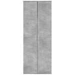 Highboard Concrete Grey 70x35x180 cm Engineered Wood - Bargainia.com - 