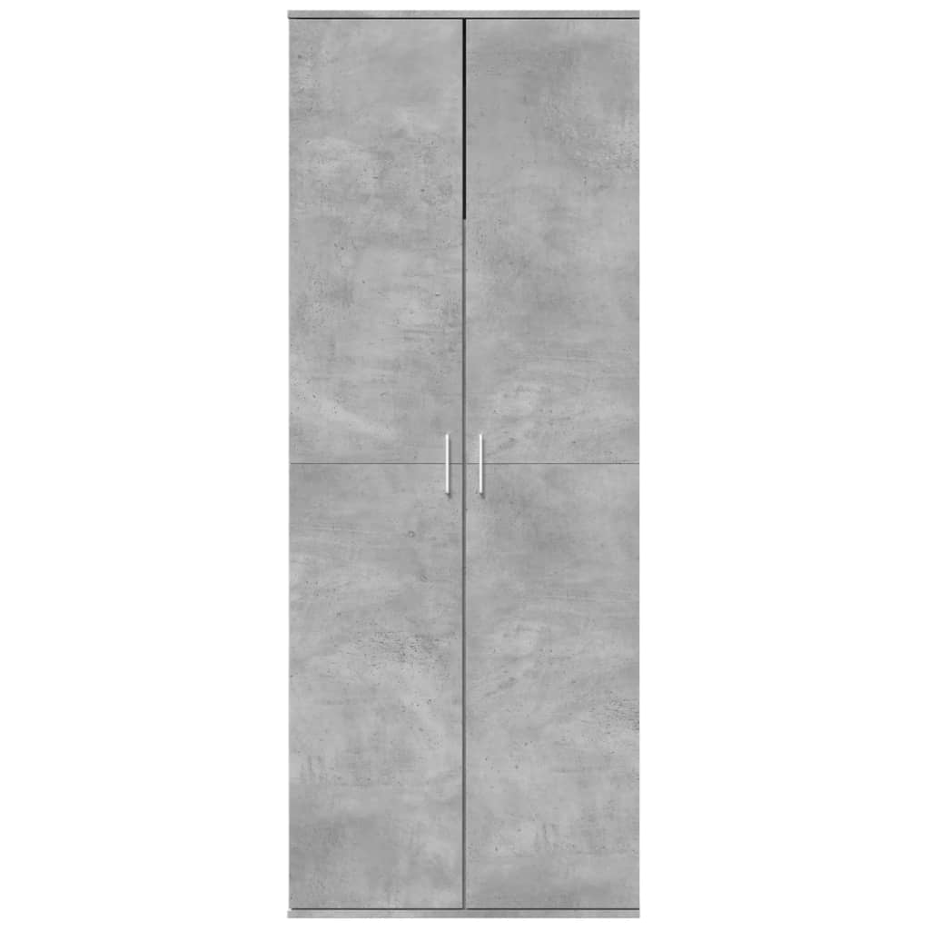 Highboard Concrete Grey 70x35x180 cm Engineered Wood - Bargainia.com - 