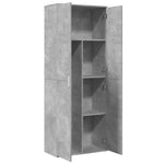 Highboard Concrete Grey 70x35x180 cm Engineered Wood - Bargainia.com - 