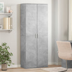 Highboard Concrete Grey 70x35x180 cm Engineered Wood - Bargainia.com - 