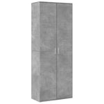 Highboard Concrete Grey 70x35x180 cm Engineered Wood - Bargainia.com - 