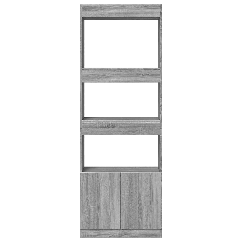 Highboard Grey Sonoma 63x33x180 cm Engineered Wood - Bargainia.com - 8721158405609 - 3309605