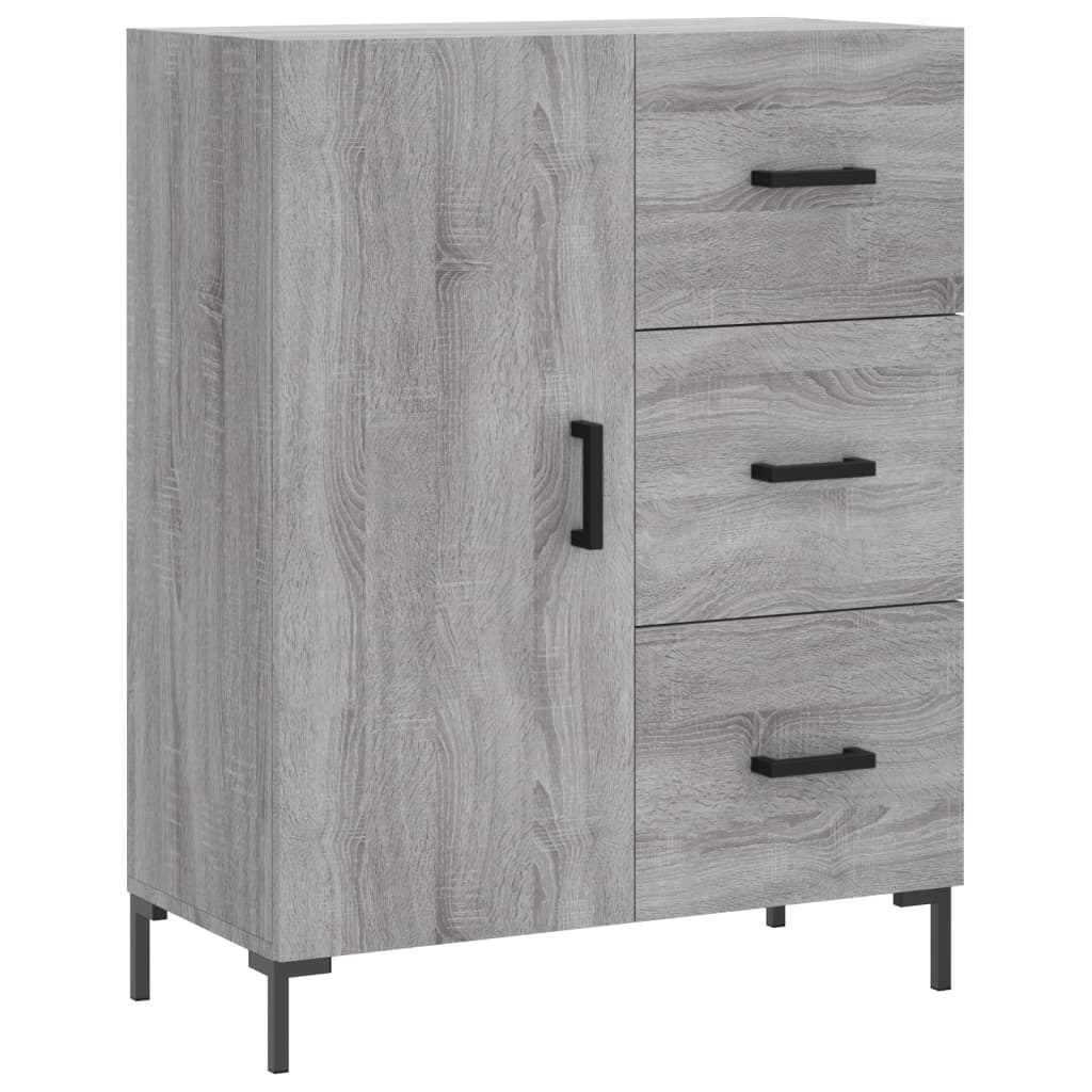 Highboard Grey Sonoma 69.5x34x180 cm Engineered Wood - Bargainia.com - 