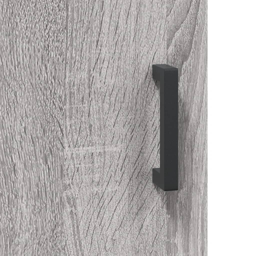 Highboard Grey Sonoma 69.5x34x180 cm Engineered Wood - Bargainia.com - 
