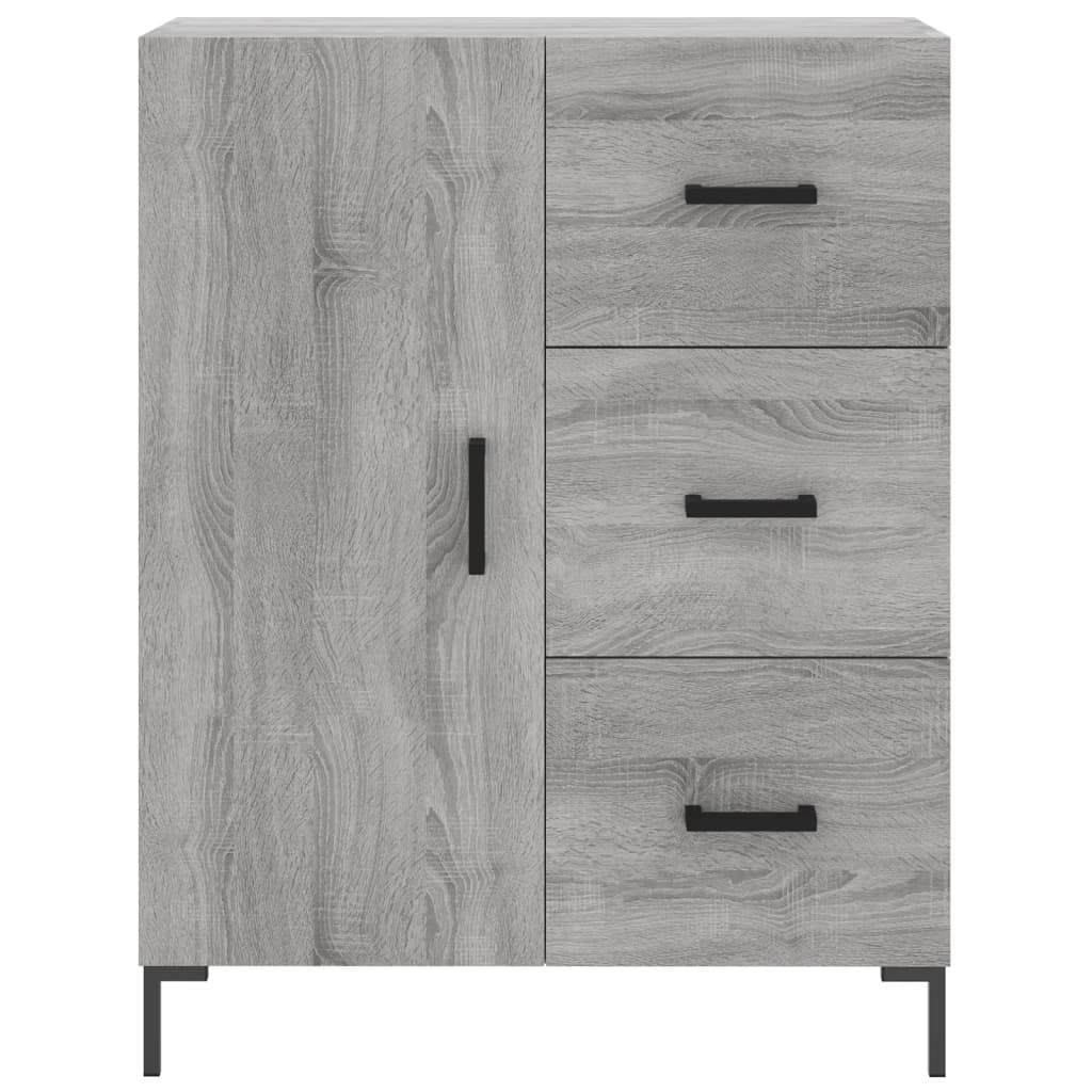 Highboard Grey Sonoma 69.5x34x180 cm Engineered Wood - Bargainia.com - 