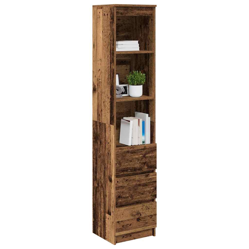 Highboard Old Wood 37.5x35x180 cm Engineered Wood - Bargainia.com - 