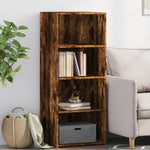 Highboard Smoked Oak 50x41x124 cm Engineered Wood - Bargainia.com - 