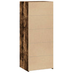 Highboard Smoked Oak 50x41x124 cm Engineered Wood - Bargainia.com - 