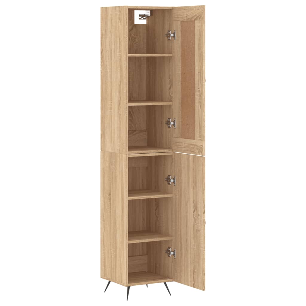 Highboard Sonoma Oak 34.5x34x180 cm Engineered Wood - Bargainia.com - 
