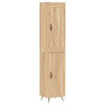 Highboard Sonoma Oak 34.5x34x180 cm Engineered Wood - Bargainia.com - 
