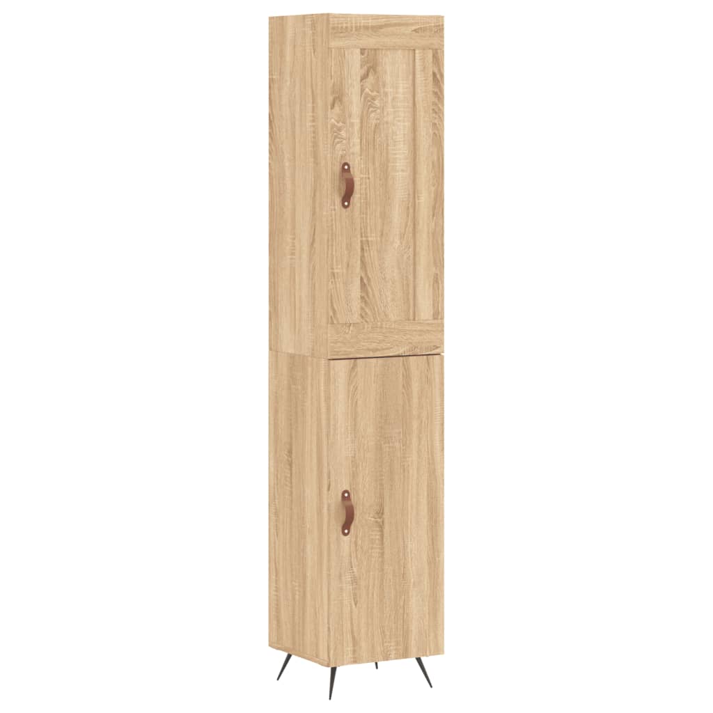 Highboard Sonoma Oak 34.5x34x180 cm Engineered Wood - Bargainia.com - 
