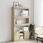 Highboard Sonoma Oak 92x33x180 cm Engineered Wood - Bargainia.com - 
