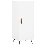 Highboard White 34.5x34x180 cm Engineered Wood - Bargainia.com - 