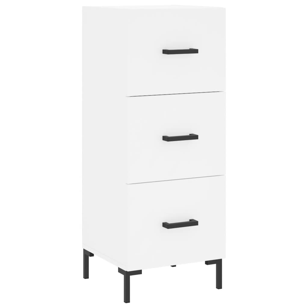 Highboard White 34.5x34x180 cm Engineered Wood - Bargainia.com - 