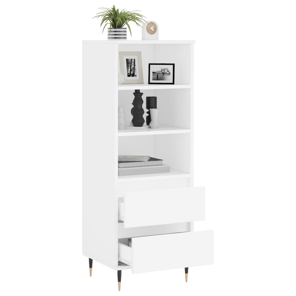 Highboard White 40x36x110 cm Engineered Wood - Bargainia.com - 
