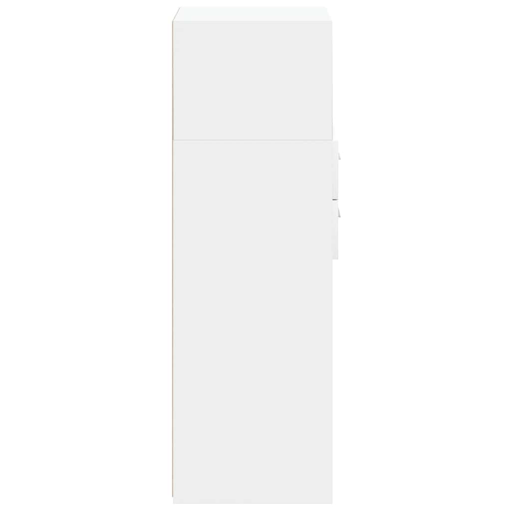 Highboard White 40x42.5x124 cm Engineered Wood - Bargainia.com - 