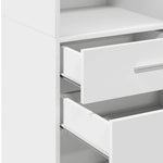 Highboard White 40x42.5x124 cm Engineered Wood - Bargainia.com - 