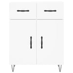 Highboard White 69.5x34x180 cm Engineered Wood - Bargainia.com - 
