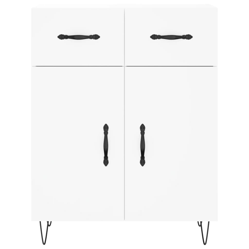 Highboard White 69.5x34x180 cm Engineered Wood - Bargainia.com - 