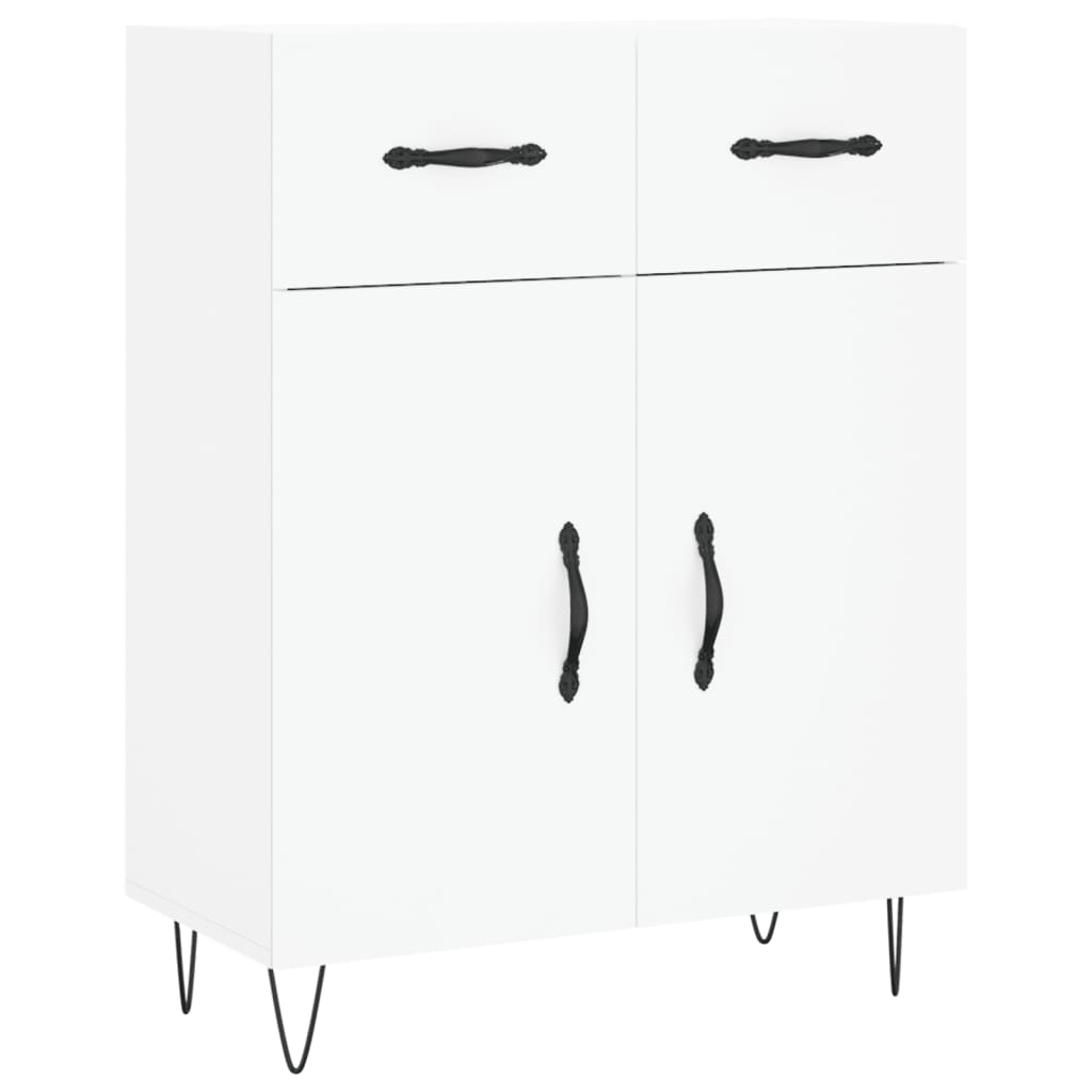 Highboard White 69.5x34x180 cm Engineered Wood - Bargainia.com - 