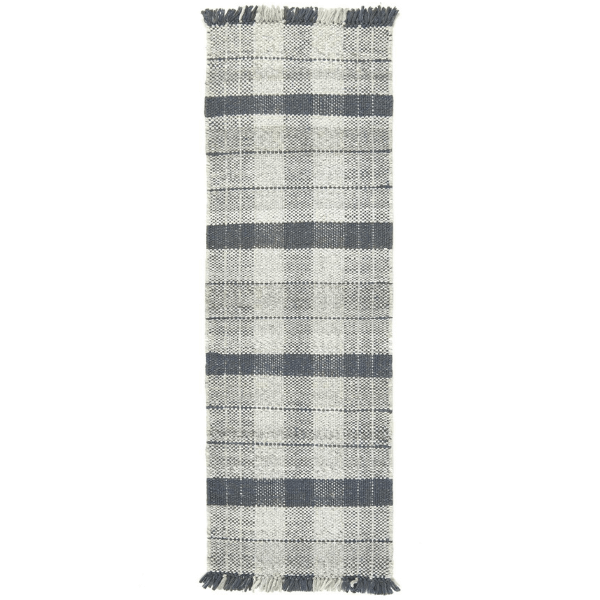 Highland Navy Checkered Rug - Bargainia.com - 5026134567405 - HGHCHK_BLUEXX_067X200