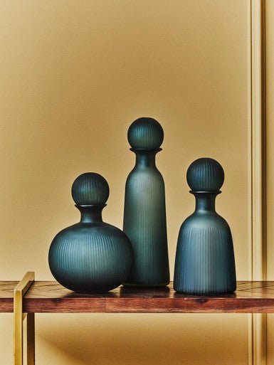 Hira Medium Blue Bottle Vase - Bargainia.com - 5018705974668