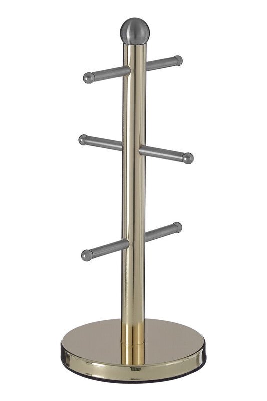 Hirano 6 Cup Gold Finish Mug Tree - Bargainia.com - 5018705436791