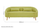 Holland Green Linen Sofa - Bargainia.com - 