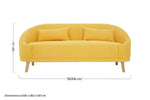 Holland Yellow Linen Sofa - Bargainia.com - 