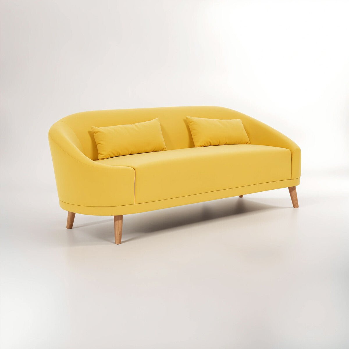 Holland Yellow Linen Sofa - Bargainia.com - 