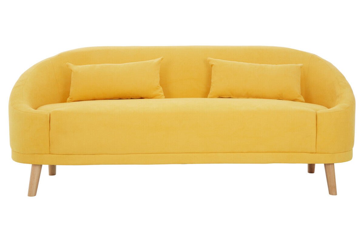 Holland Yellow Linen Sofa - Bargainia.com - 