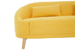 Holland Yellow Linen Sofa - Bargainia.com - 