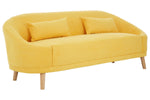 Holland Yellow Linen Sofa - Bargainia.com - 